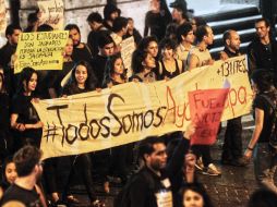 La PGR presenta pruebas para consignar a los 11 detenidos durante las marchas del Zócalo el pasado 20 de noviembre. EL INFORMADOR / ARCHIVO