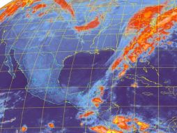 Imagen de satélite muestra nubosidad debido al paso del frente frío No. 14 ESPECIAL / http://smn.cna.gob.mx
