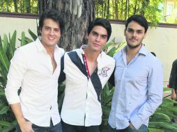 Festejados. Juan Manuel Cortés (23), Sergio Rosales (22) y Álvaro Cárdenas (23). EL INFORMADOR /