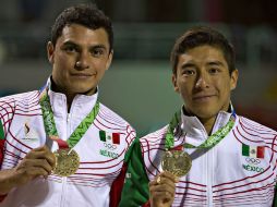 Sánchez y Castillo tomaron la ventaja en la segunda ronda en la que ejecutaron bien un clavado inverso. MEXSPORT / O. Aguilar