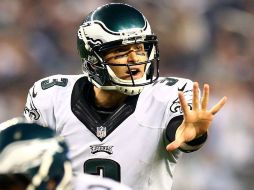 Mark Sánchez tuvo su primer acarreo para touchdown en casi tres años. AFP / R. Martínez