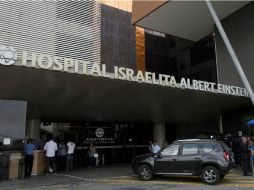 En el Hospital Albert Einstein están al pendiente de la salud de 'O Rey'. AFP / N. Almeida