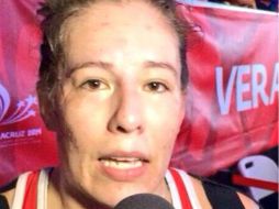 Diana Miranda se adjudicó la medalla de oro en el torneo de lucha de los JCC 2014. TWITTER / @CONADE
