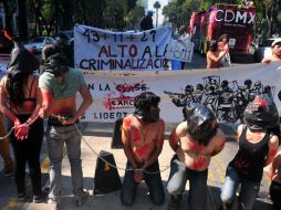 Las personas son consignadas por delitos de ataques a la paz pública y ultrajes a la autoridad. SUN / H. García