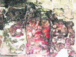 Los enormes mascarones parecieran estar hablando de los misterios mayas. EL INFORMADOR / P. Fernández