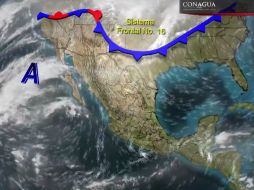 El fenómeno va a ocasionar un nuevo descenso de temperaturas a partir de la tarde sobre entidades de la frontera norte y noreste. YOUTUBE / smnmexico