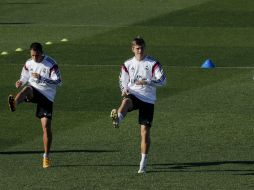El equipo 'merengue' realiza una última sesión de entrenamiento antes del partido. EFE / C. Moya