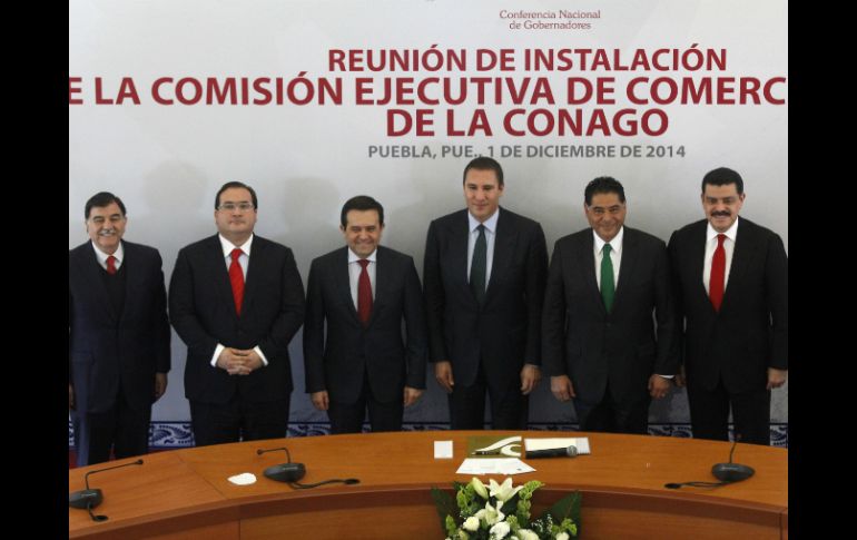 En la junta también participaron los mandatarios como Mariano González, José Francisco Olvera Ruiz, Ildefonso Guajardo, entre otros. NTX / C. Parra.