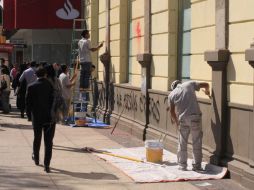Los detenidos presuntamente participaron en los daños causados a siete sucursales bancarias. SUN / A. Salinas