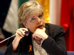 Alicia Bárcena. La secretaria ejecutiva de la Cepal afirma que el tema de la región y del mundo entero es la desigualdad. EFE / S. Silva