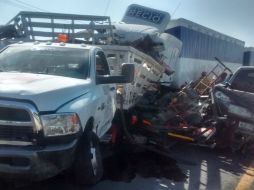 Por el hecho, prácticamente la circulación en la autopista quedó obstruida. EL INFORMADOR /