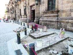 Ultiman labores. En algunas áreas el avance es notable, sin embargo, hay pendientes como la instalación de bolardos. EL INFORMADOR / F. Atilano