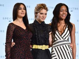 Monica Bellucci, Léa Seydoux y Naomi Harris son las nuevas 'chicas Bond'. Las filmaciones comenzarán el próximo lunes. AFP / B. Stansall