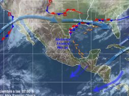 El SMN estima que los termómetros marquen de cero a cinco grados y con heladas en Tamaulipas, Guanajuato, y el DF. ESPECIAL / smn.conagua.gob.mx