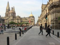 Se tiene previsto que para mañana quede reabierta la circulación vehicular en  el primer cuadro de Guadalajara. EL INFORMADOR / L. Rodríguez