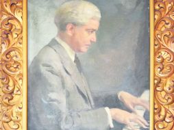 Retrato. A principios de los años treinta, el artista Miguel Ángel del Pino inmortalizó a Ponce en ésta obra. ESPECIAL / Familia Vázquez