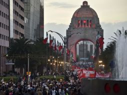 El mitin realizado en la Ciudad de México culmina con el llamado a continuar la lucha por sus hijos. AFP / Y. Cortez