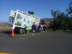El hecho fue reportado alrededor de las 15:00 horas en la carretera a Morelia, a la altura de un centro comercial. ESPECIAL /