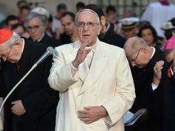 El líder eclesiástico habla de la reestructuración interna de la curia romana. AFP / T. Fabi