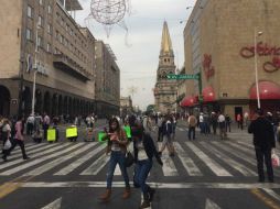 Hay cortes desde Juan Manuel hasta la Avenida Revolución, en la calle 16 de septiembre-Alcalde; y de Santos Degollado en Juárez. EL INFORMADOR / O. García