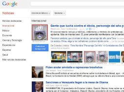 Google News tiene más de 70 ediciones a nivel internacional y está disponible en 35 lenguas. ESPECIAL / https://news.google.com.mx/news