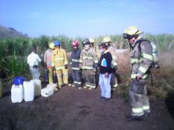 Una toma clandestina en un ducto de Pemex se encontró  en un predio entre los poblados de Navajas y San Isidro Mazatepec, en Tala. ESPECIAL /