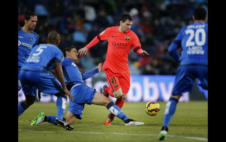 El cuadro azulgrana no logra superar el juego espeso que presentó el Getafe y empata sin goles. AP / D. Ochoa de Olza