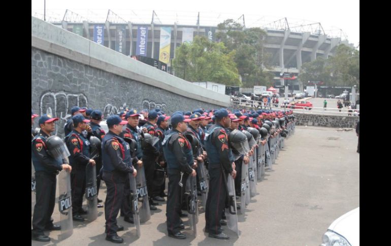 El encuentro entre Tigres de la UANL y las Águilas del América será resguardado por 4 mil 500 uniformados. NTX / ARCHIVO