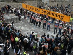 El anuncio del desmantelamiento se hizo el sábado en una declaración que recalcó que la ocupación es ilegal. AFP / D. De la Rey