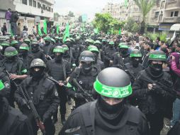 El movimiento de resistencia islámica (Hamás) celebró el 27 aniversario de su fundación. AP /
