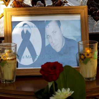 Velan a hijo de Hipólito Mora en La Ruana