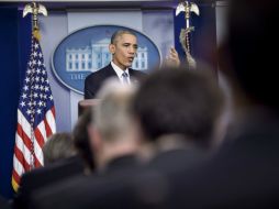 El presidente Barack Obama, durante el encuentro con la prensa antes de iniciar su periodo vacacional. AFP / B. Smialowski