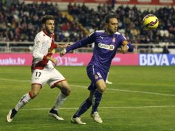 Sergio García (d) marcó 'doblete' a los minutos 9 y 90. EFE / F. Alvarado
