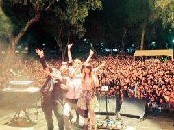 La agrupación regiomontana Quiero Club también se presentó en el escenario del Cenart. TWITTER / @QuieroClub