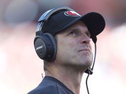 Harbaugh tuvo una marca total de 49-22-1 en cuatro años con San Francisco. AFP / D. Feria