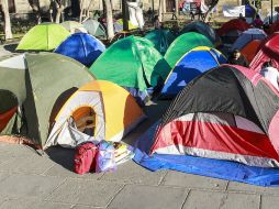 Señalan que las personas que integran el plantón lo hacen de manera pacífica. EL INFORMADOR / ARCHIVO