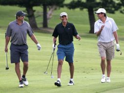 Un día antes, se le informó a la pareja que no podrian llevar a cabo la boda porque el presidente pretendía jugar golf. AP / J. Martin