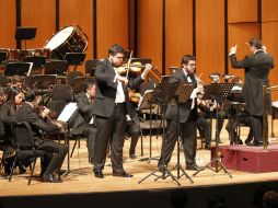 David Padilla y Gerardo Ruvalcaba protagonizaron la noche como solistas en el 'Concierto para oboe y violín' de Bach. EL INFORMADOR / A. Hernández