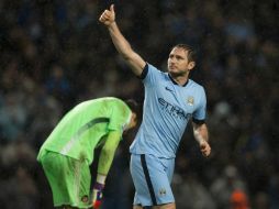 Frank Lampard celebró su extensión de préstamo con el City anotando el gol del triunfo. AP / J. Super