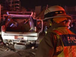 Autoridades encuentran bebidas alcohólicas en el vehículo; además, iba a exceso de velocidad. ESPECIAL / Protección Civil Jalisco