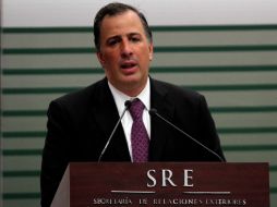 El secretario de Relaciones Exteriores acudió a Brasil en representación de Enrique Peña Nieto. NTX / ARCHIVO