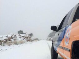 Diversas vías de comunicación al interior del estado se han visto afectadas por las bajas temparaturas. TWITTER / @uepcsonora