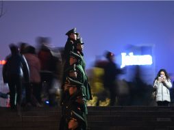 El lugar estaba custodiado solamente por 700 policías, informan. AFP / W. Zhao