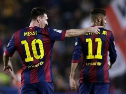 Messi y Neymar estarán en la banca en el juego ante la Real Sociedad, según ha decidido Luis Enrique Martínez. EFE / ARCHIVO