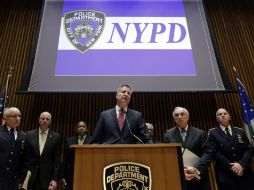 Bill de Blasio es acusado por la policía de Nueva York de incentivar manifestaciones contra la violencia policial. AP / R. Drew