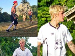 El intérprete escribe: 'Me he roto el maldito pie' para acompañar la forografía. FACEBOOK / JustinBieber