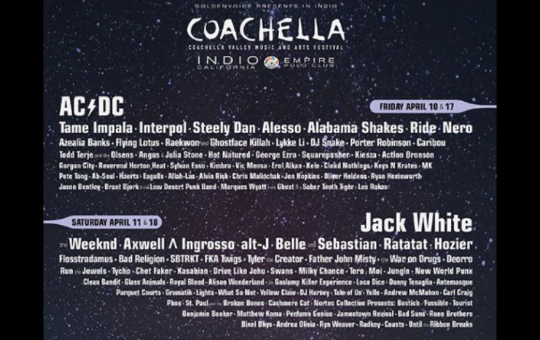 Los boletos saldrán a la venta a partir de mañana 7 de enero. FACEBOOK / Coachella