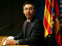El presidente del equipo, Josep Maria Bartomeu no asistirá a la entrega del Balón de Oro. EFE / T. Albir