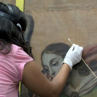 El INAH restaura pinturas novohispanas del Museo Regional Querétaro
