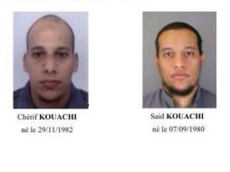 Cherif y Said Kuachi, de 32 y 34 años, son objeto de órdenes de busca y captura. TWITTER / @jul_mm